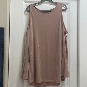 Light pink cold shoulder top